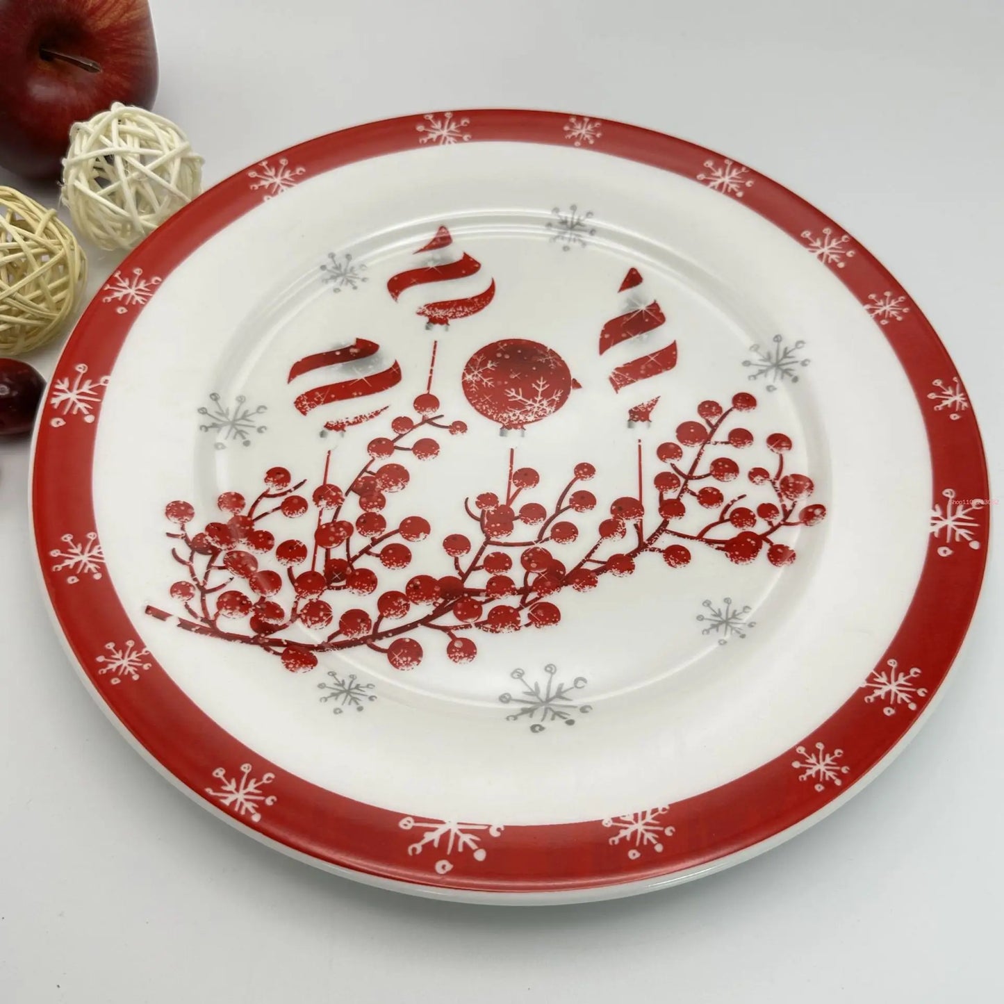 Creative Christmas Dinner Plate Set – Festive Breakfast Edition