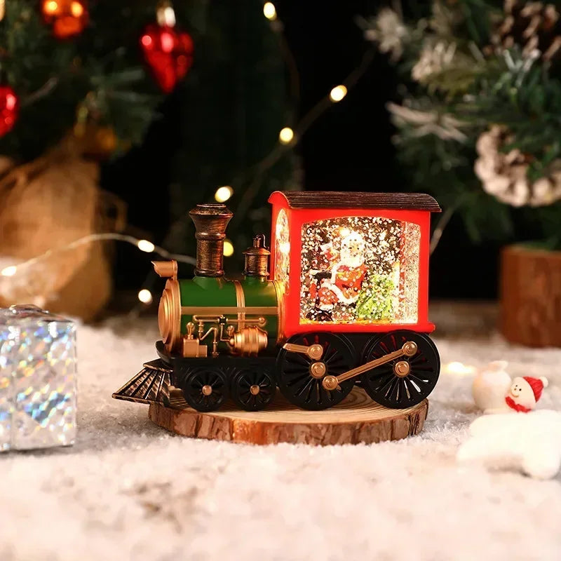 Magic LED Christmas Train — Santa & Snow Globe Lantern | Seasons Co.