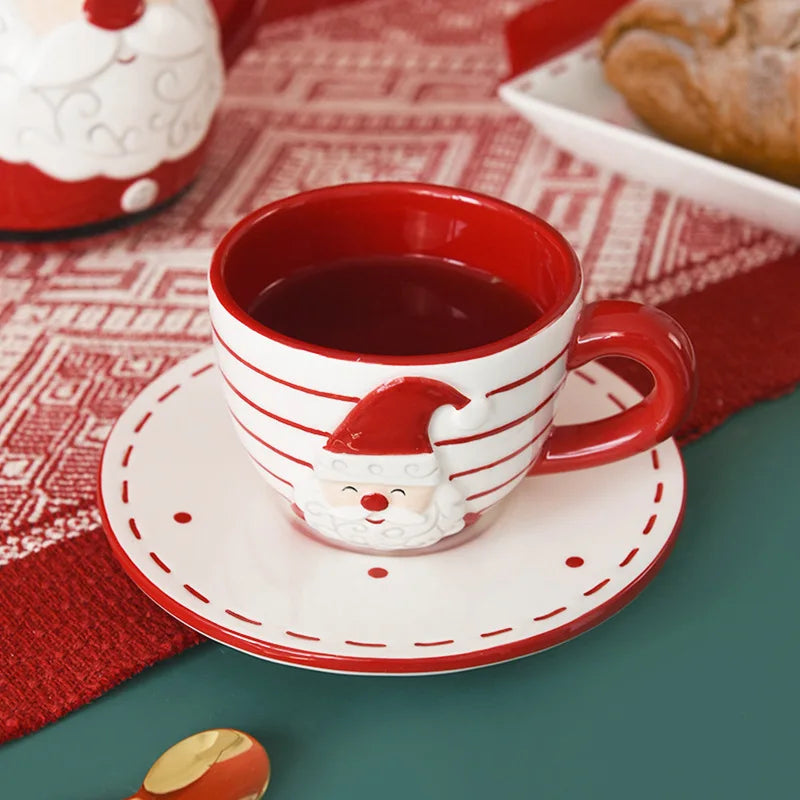 Santa Claus Ceramic Tea Set – Festive Afternoon Edition