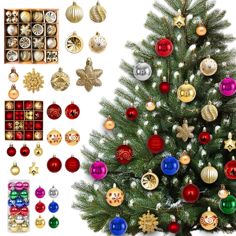 Christmas Tree Ornaments – Shiny Bauble Edition BIG PACK