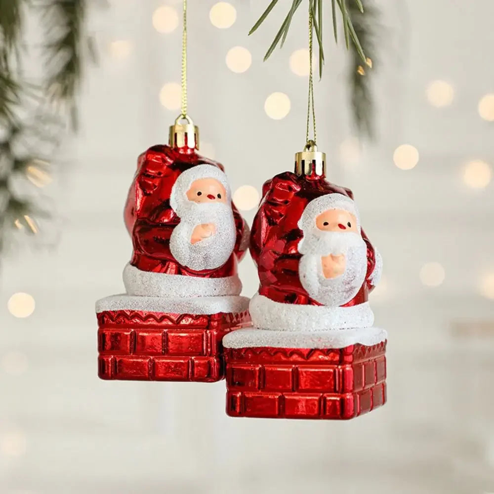 Christmas Tree Ornaments – Santa Hanging Edition (Set of 2)
