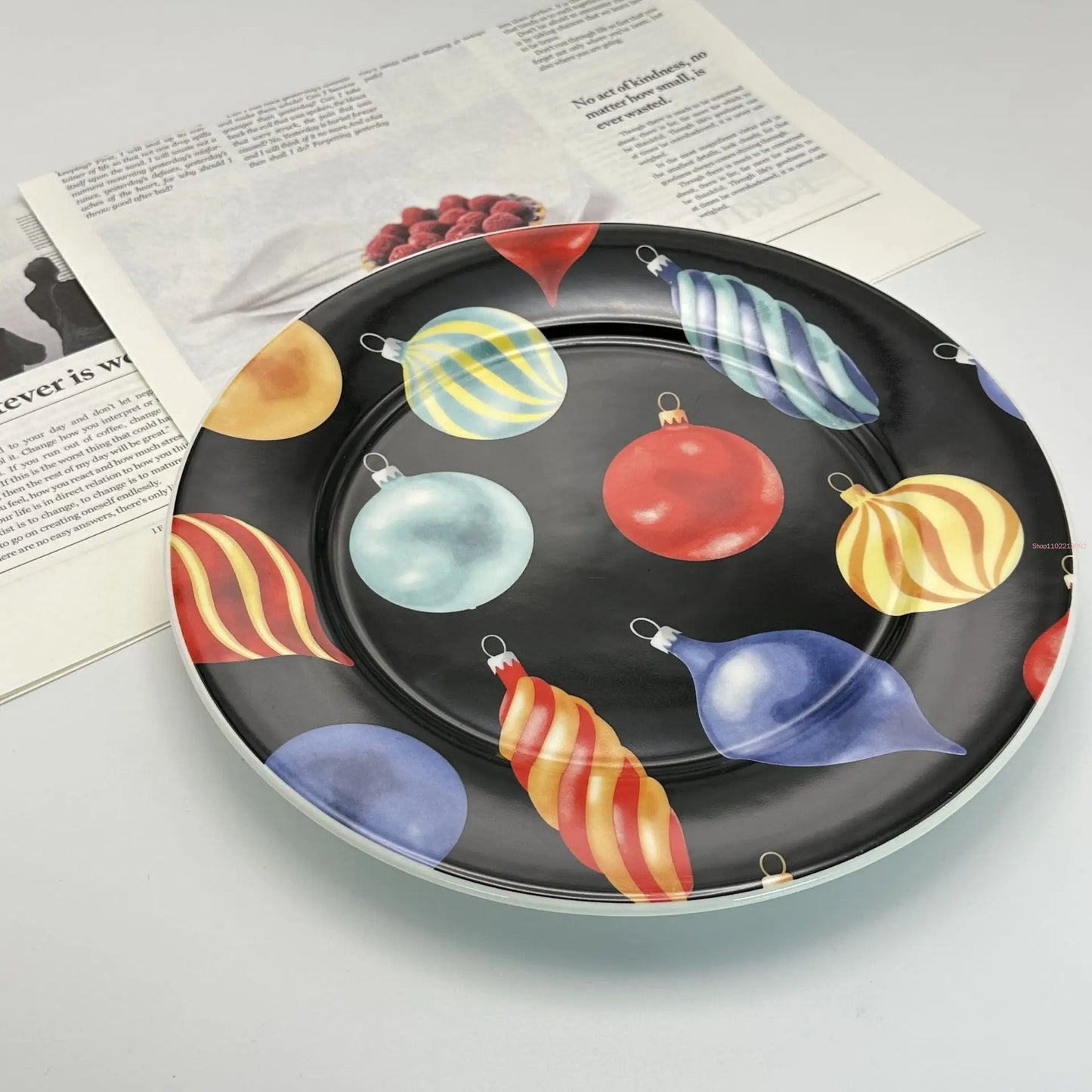 Creative Christmas Dinner Plate Set – Festive Breakfast Edition