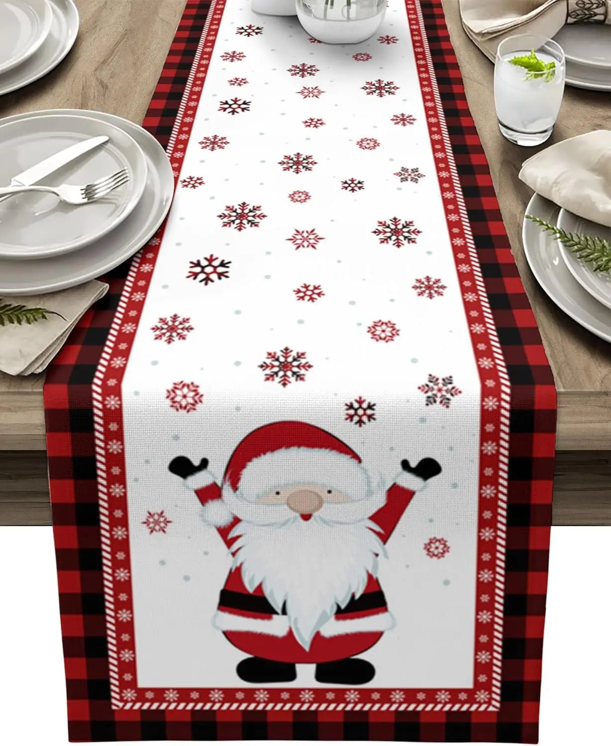 Christmas Table Runner – Reindeer & Holly Edition