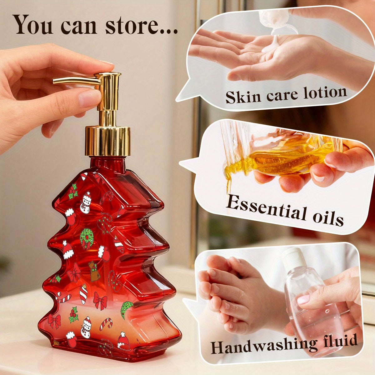 Festive Refillable Bottle – Christmas Edition | Seasons Co.