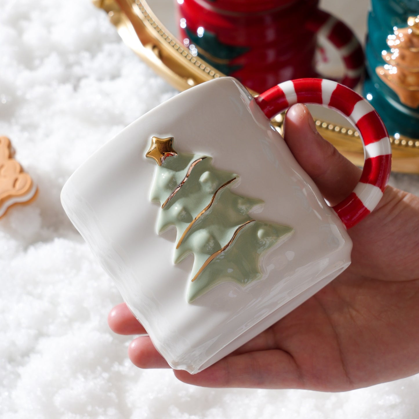 Festive Christmas Tree Ceramic Mug Set – Gift Box Edition | Seasons Co.