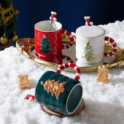 Festive Christmas Tree Ceramic Mug Set – Gift Box Edition | Seasons Co.