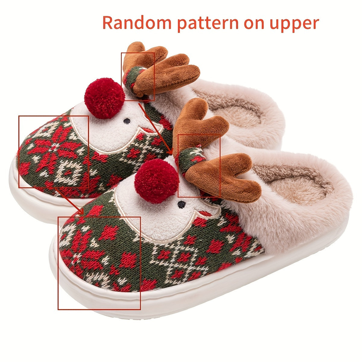 Pantuflas acogedoras de reno — Edición confort invernal | Seasons Co.