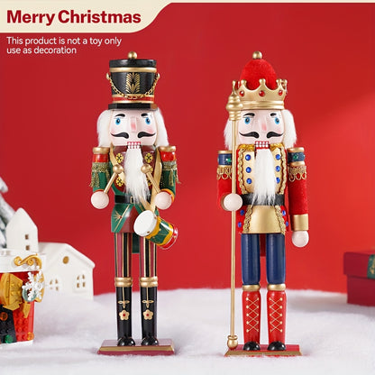 Set of 2 Wooden Nutcracker Soldiers – Horse & Soldier Edition | Seasons Co.