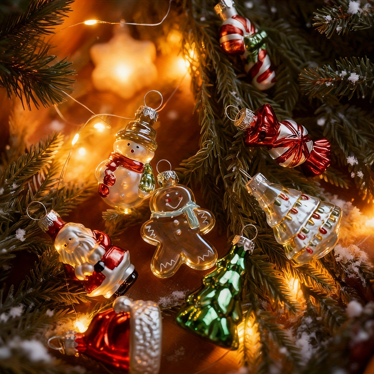 Holiday Ornament Set — Classic Christmas Icons (9 pcs) | Seasons Co.