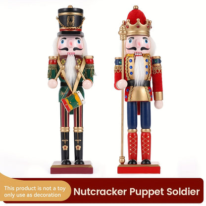Set of 2 Wooden Nutcracker Soldiers – Horse & Soldier Edition | Seasons Co.
