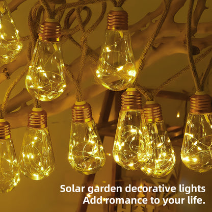 Solar Fairy String Lights — 8-Mode Outdoor Set (10/15/25 Bulbs) | Seasons Co.