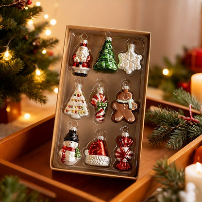 Holiday Ornament Set — Classic Christmas Icons (9 pcs) | Seasons Co.