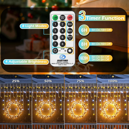 LED Icicle Fairy Lights – 10m