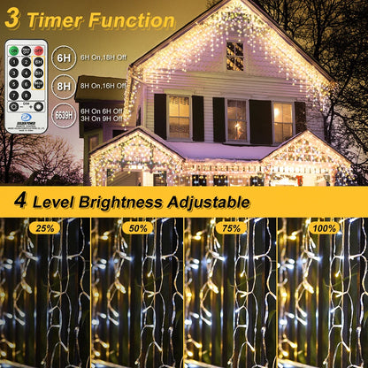 LED Icicle Fairy Lights – 10m