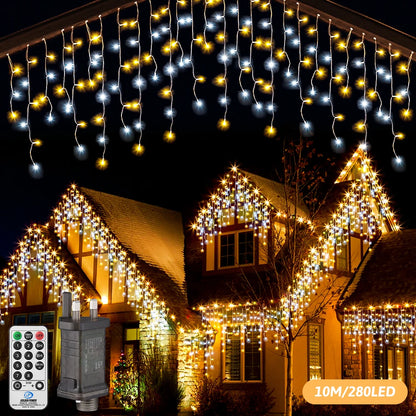 LED Icicle Fairy Lights – 10m