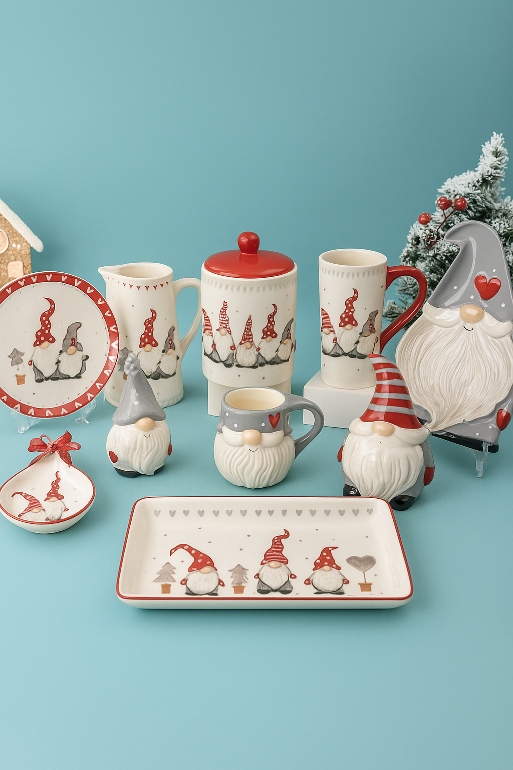 Nordic Ceramics Set – Elegant Relief Edition