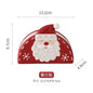 Santa Claus Ceramic Dessert Plate – Holiday Joy Edition