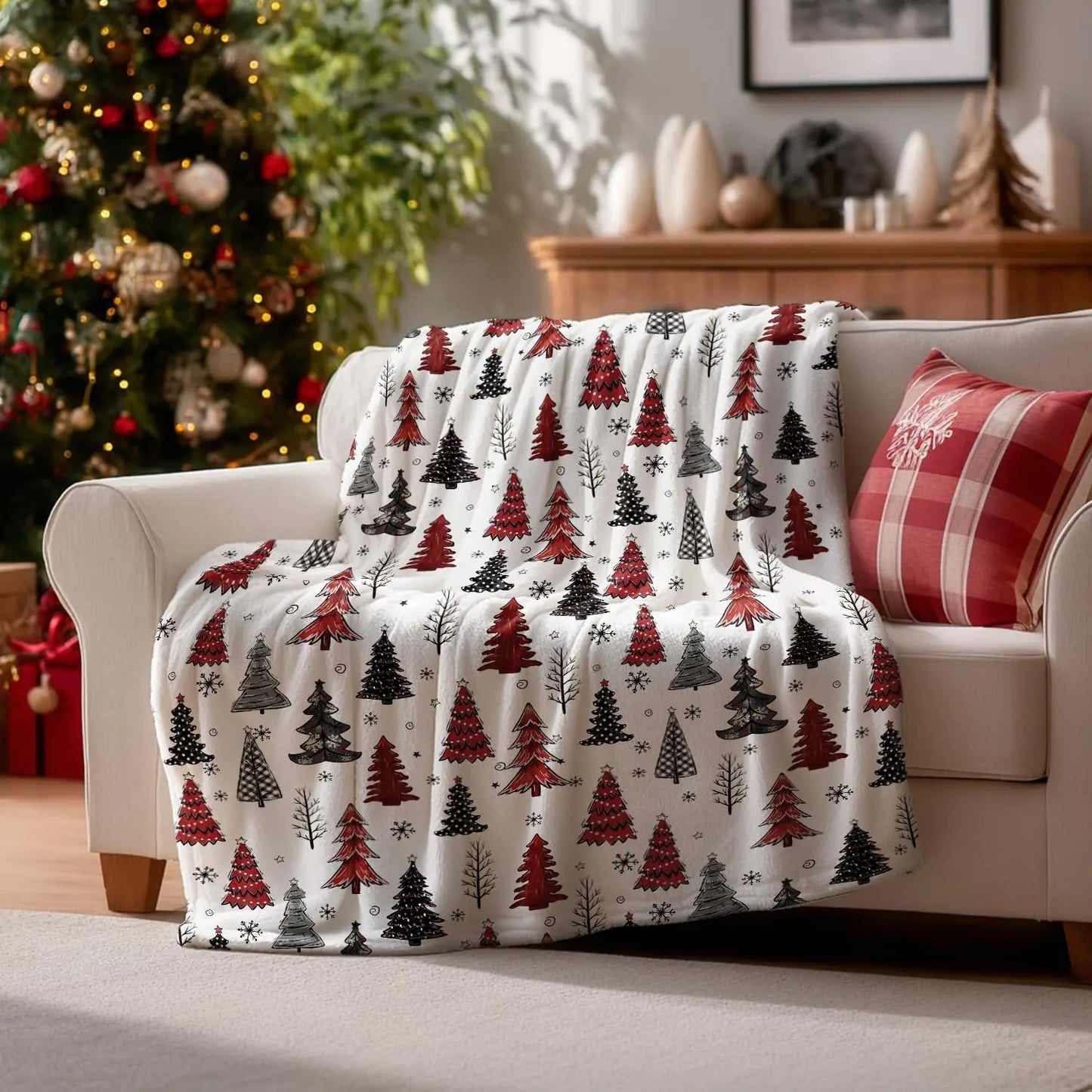 Christmas Flannel Blanket – Tree Edition
