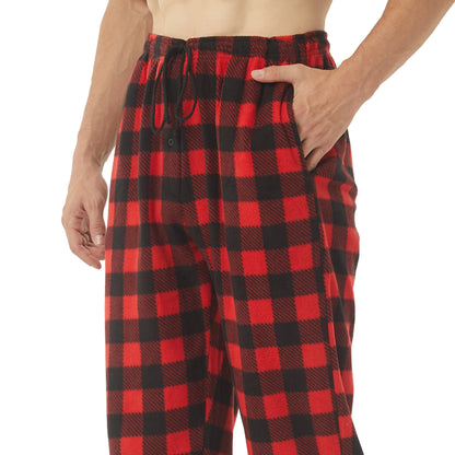 Men’s Fleece Pajama Pants – Warm Plaid Edition