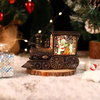 Magic LED Christmas Train — Santa & Snow Globe Lantern | Seasons Co.