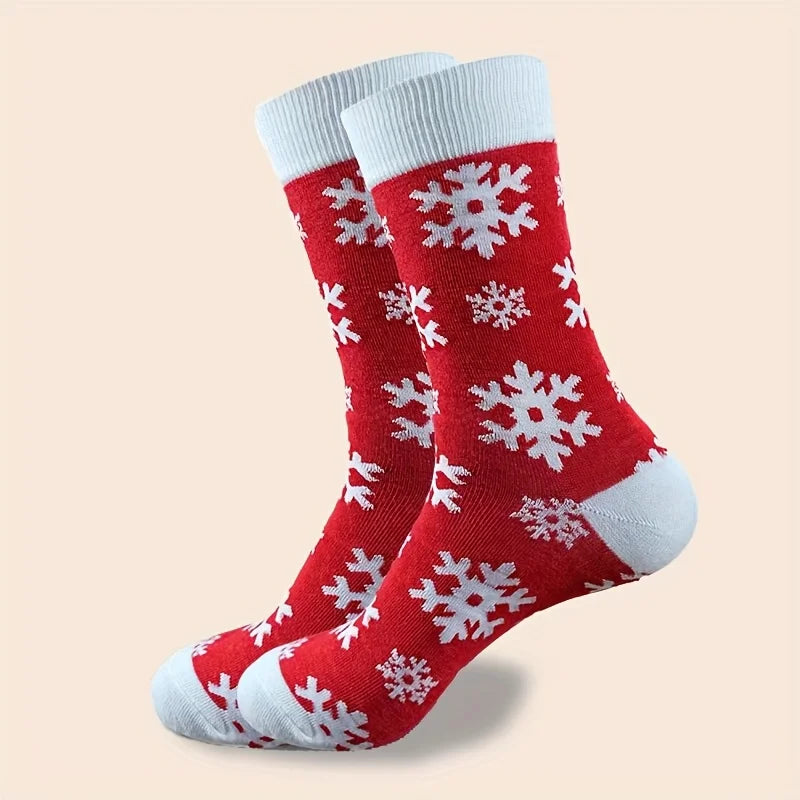 Christmas Socks Set – Santa, Reindeer & Snowman Edition (5 / 10 Pairs)