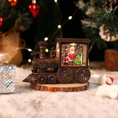 Magic LED Christmas Train — Santa & Snow Globe Lantern | Seasons Co.