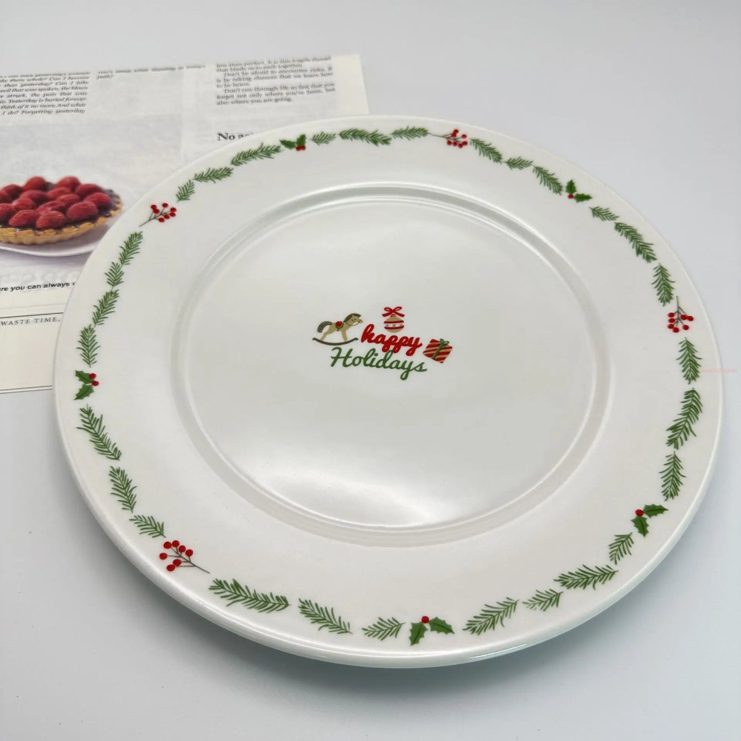 Creative Christmas Dinner Plate Set – Festive Breakfast Edition