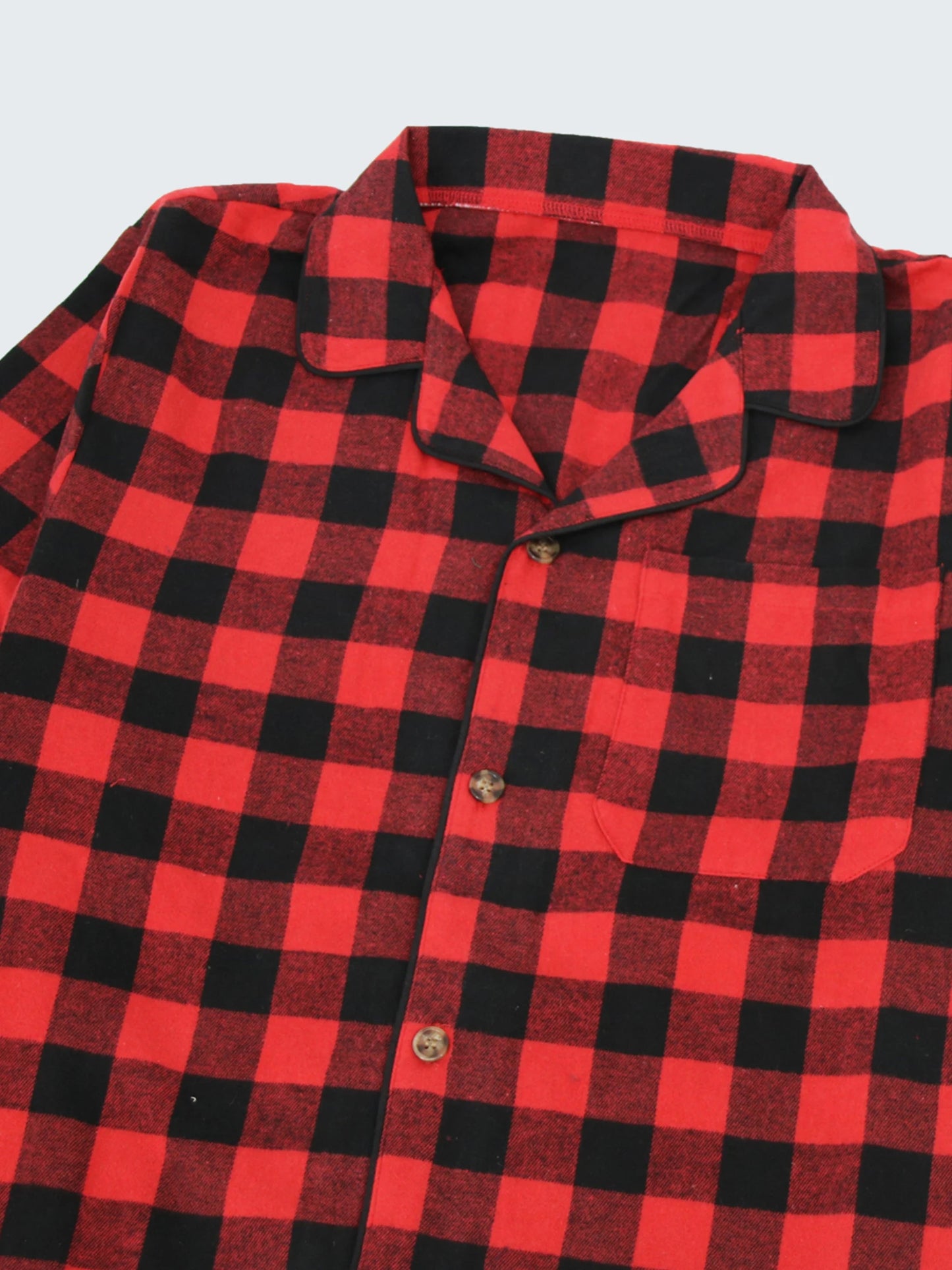 Men’s Flannel Pajama Set – Classic Plaid Edition