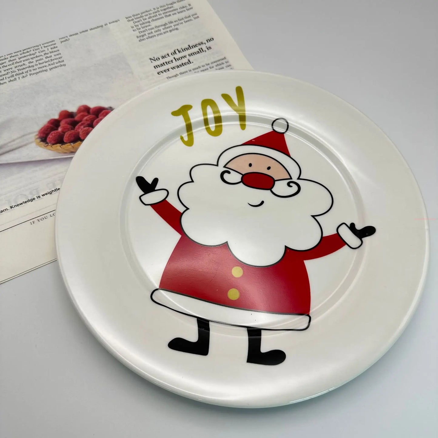 Creative Christmas Dinner Plate Set – Festive Breakfast Edition
