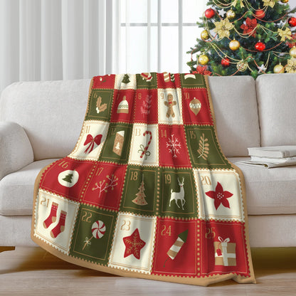 Christmas Countdown Flannel Blanket – Holiday Ceremony Edition
