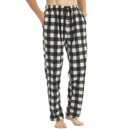 Men’s Fleece Pajama Pants – Warm Plaid Edition