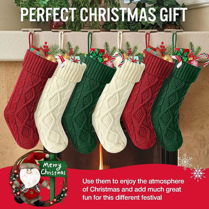 Christmas Stockings – Cable Knit Edition (Large Size)