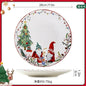 Festive Holiday Ceramic Plate – “Festive Foliage” Edition Porcelain