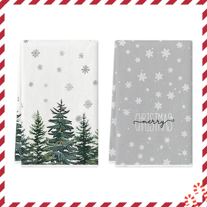 Christmas Kitchen Towels – Cedar & Mistletoe Edition (Set of 2 / 4)