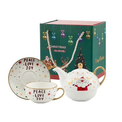 Gold Plated Christmas Tea Set – Holiday Elegance Edition