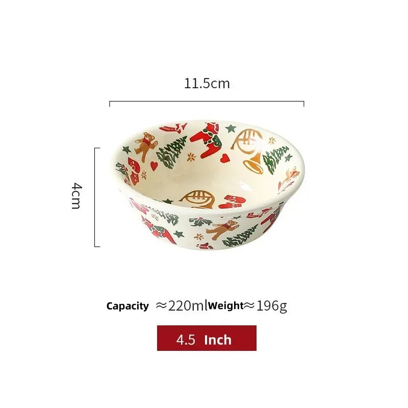 Christmas Ceramic Tableware Set – Holiday Dining Edition