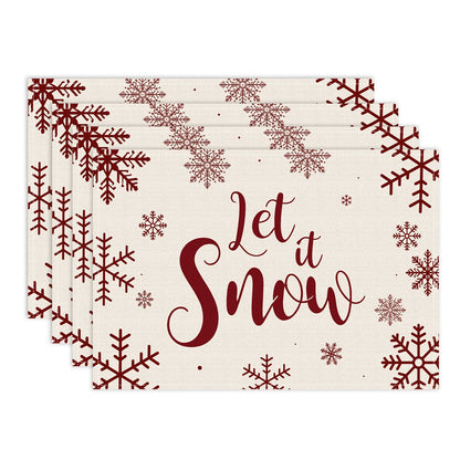Christmas Placemats – Snowflake & Reindeer Edition (Set of 1 / 4 / 6)
