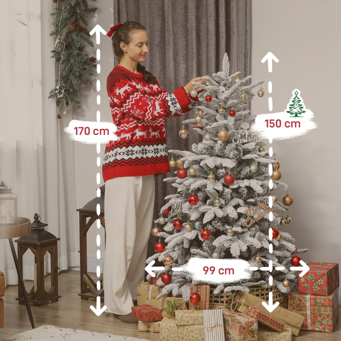 Frosted Evergreen 5ft Christmas Tree | Seasons Co.