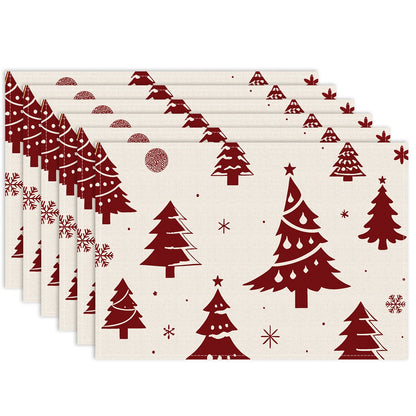 Christmas Placemats – Snowflake & Reindeer Edition (Set of 1 / 4 / 6)