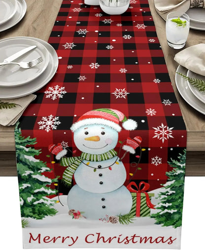 Christmas Table Runner – Reindeer & Holly Edition