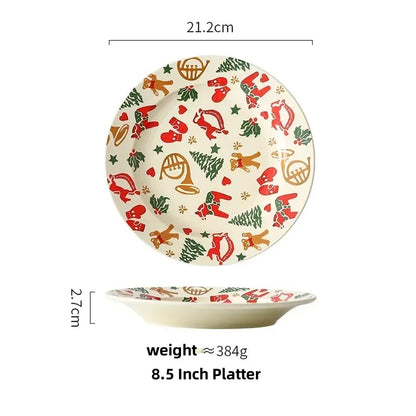 Christmas Ceramic Tableware Set – Holiday Dining Edition