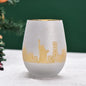 Christmas Tree Goblet Wine Glass – Electroplated Holiday Edition