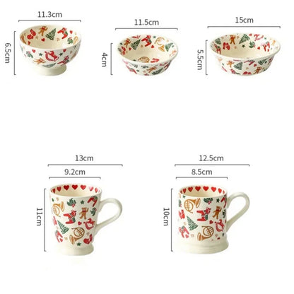Christmas Ceramic Tableware Set – Holiday Dining Edition