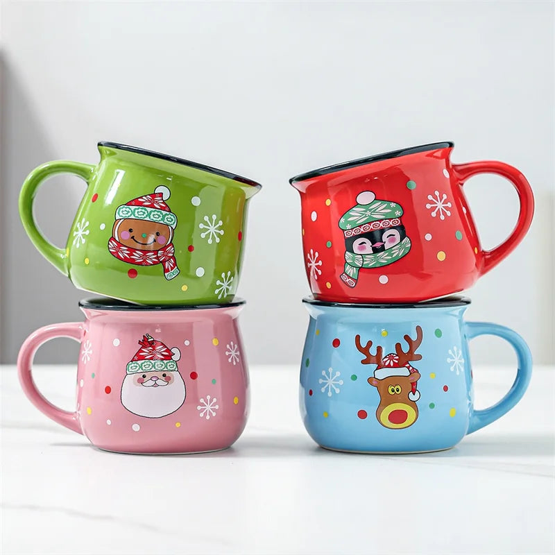 Christmas Ceramic Mug – Holiday Character Edition