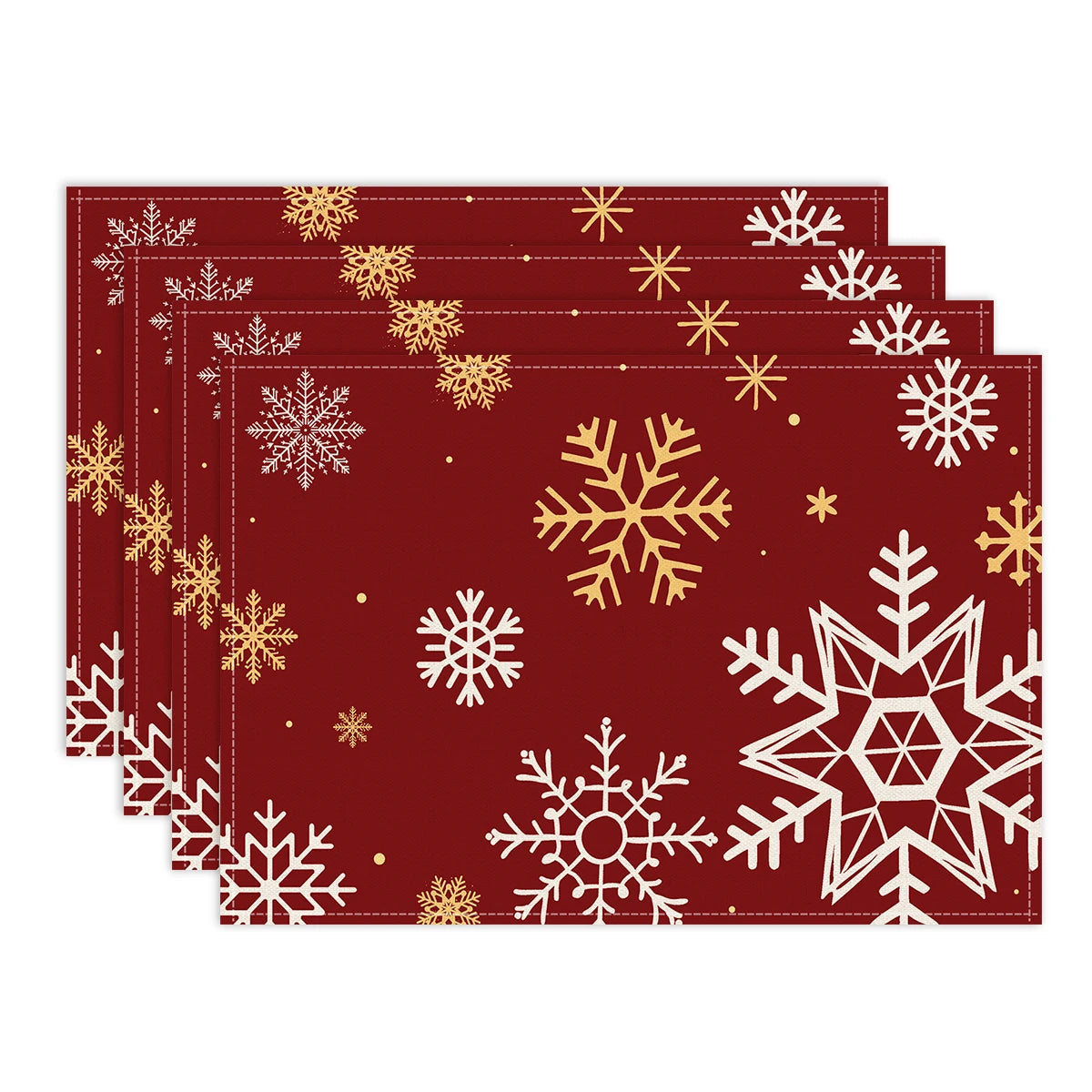 Christmas Placemats – Snowflake & Reindeer Edition (Set of 1 / 4 / 6)