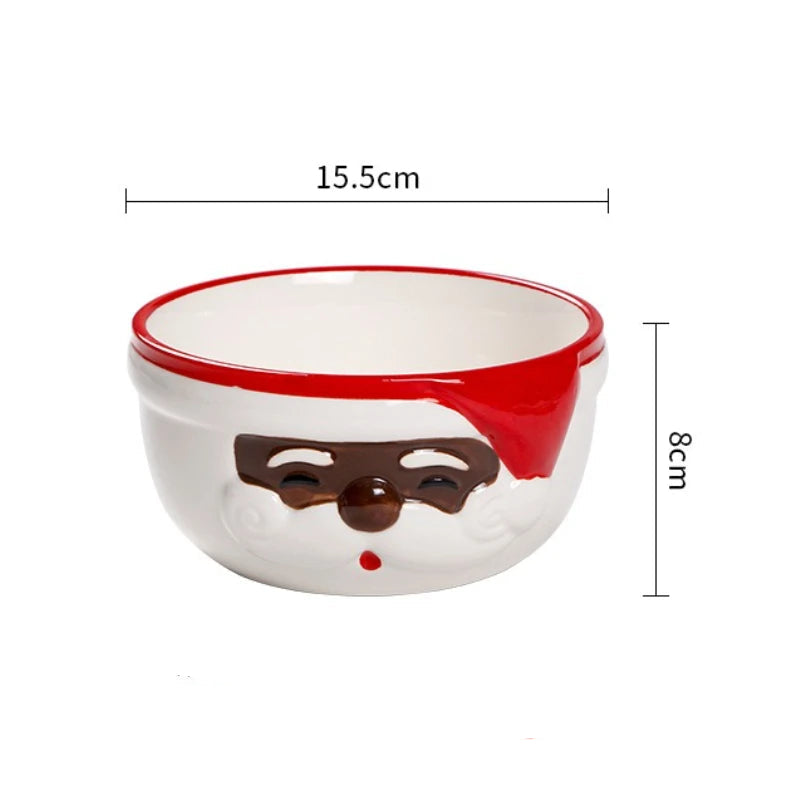 Santa Claus Ceramic Mug & Plate – Festive Dessert Set | Seasons Co.