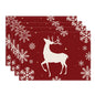 Christmas Placemats – Snowflake & Reindeer Edition (Set of 1 / 4 / 6)