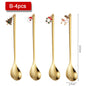 Christmas Coffee Spoon Set – 4 PCS Gold Edition