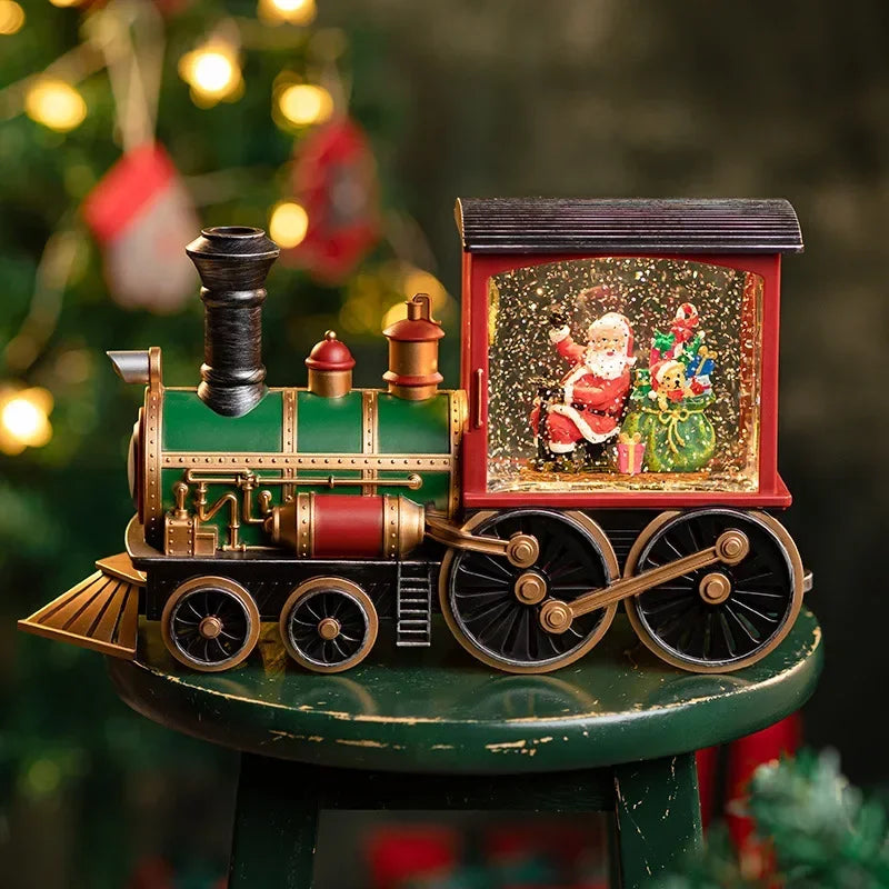 Magic LED Christmas Train — Santa & Snow Globe Lantern | Seasons Co.