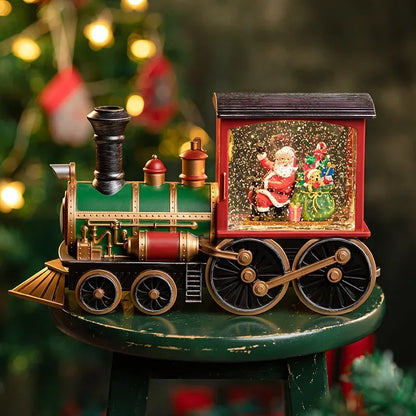Magic LED Christmas Train — Santa & Snow Globe Lantern | Seasons Co.